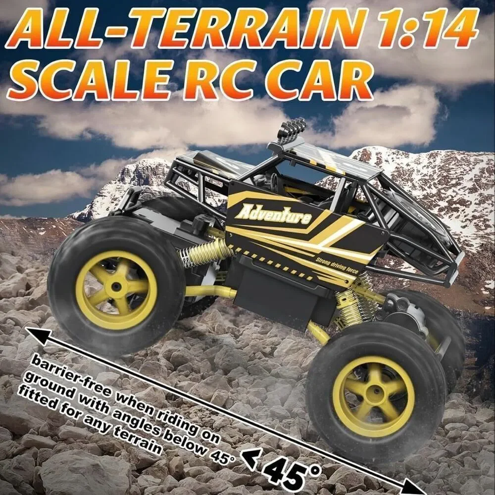 Remote Control Car Boys & Girls All Terrain Monster Truck Rechargeable Batteries